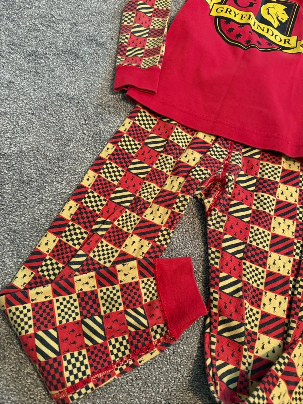 Hanna Andersson Harry Potter Gryffindor Pajama Set Sz 120cm